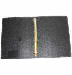 Ringmappe Recyclingleder/Filz braun DONAU 2100001-02 A4...