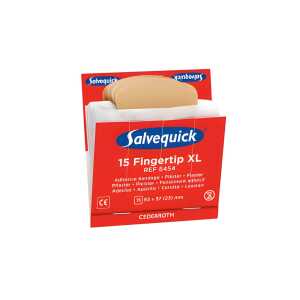 Salvequick Fingerkuppen-Pflaster XL - 6x 15 Stück, elastisch
