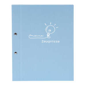 Goldbuch Zeugnismappe frech & frei hellblau