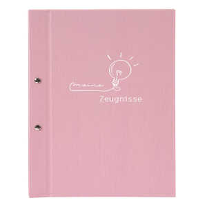 Goldbuch Zeugnismappe frech & frei altrosa