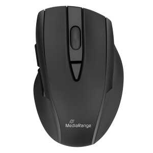 MEDIARANGE Maus MROS217 optisch Funkmaus, 5-Tasten, kabellos, schwarz