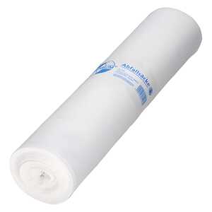 DEISS Müllsack Recycling - 120 Liter, weiß, 25 Stück, Recycling-LDPE