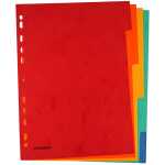 DONAU Register - blanko, Karton, A4, 5 Blatt, 5-farbig