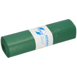 DEISS Müllsack Recycling - 70 Liter, grün, 25 Stück, Recycling-LDPE