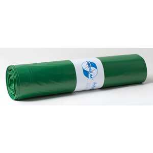 DEISS Müllsack Recycling - 120 Liter, grün, 25 Stück, Recycling-LDPE