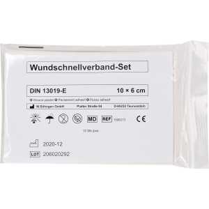 SÖHNGEN Pflaster-Schnellverband-Set - DIN 13019-E, 10 x 6 cm, 12 Stück