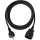 brennenstuhl Kunststoff-Verlängerung - 3 m, schwarz, H05VV-F 3G1,5