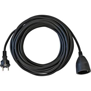 brennenstuhl Kunststoff-Verlängerung - 10 m, schwarz, H05VV-F 3G1,5
