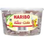 HARIBO Fruchtgummi Kiss-Cola - 150 Stück Dose