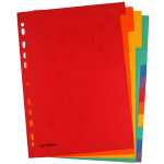 DONAU Register - blanko, Karton, A4, 12 Blatt, 6-farbig