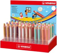 STABILO woody 3 in 1, 48er Display, 24 Farben