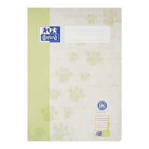 Oxford Recycling Schulheft A4, 16 Blatt, Lineatur 1, Optik Paper®