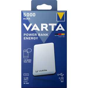 VARTA Ladestation Power Bank Energy 5.000mAh weiß