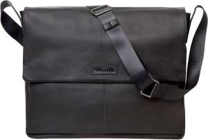 Umhängetasche Leder Urban schwarz PRIDE & SOUL 47532 30x42x8cm