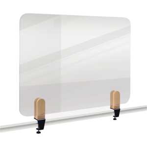 LEGAMASTER ELEMENTS Tischtrennwand - 60 x 80 cm, transparent, Klammern