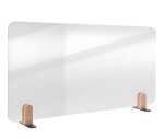 LEGAMASTER ELEMENTS Tischtrennwand - 60 x 80 cm, transparent, Klammern
