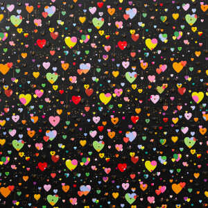 Goldbuch Geschenkpapier Heart to Heart dark