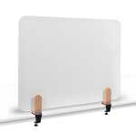 LEGAMASTER Tischtrennwand Whiteboard - 60 x 80 cm, weiß, Klammern