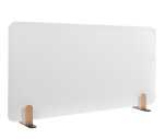 LEGAMASTER Tischtrennwand Whiteboard - 60 x 80 cm, weiß, Klammern