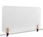 LEGAMASTER Tischtrennwand Whiteboard - 60 x 120 cm, weiß, Klammern