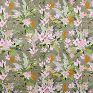 Goldbuch Geschenkpapier Royal Lilly green