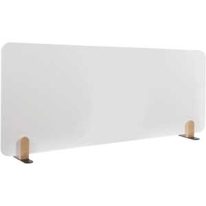 LEGAMASTER Tischtrennwand Whiteboard - 60 x 160 cm, weiß, Halterungen