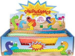 Stretch-Figur Sandwürmer sortiert TRENDHAUS 954558