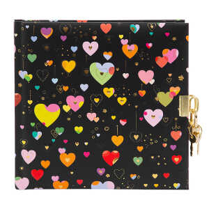 Goldbuch Tagebuch Heart to Heart dark