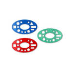 Mengenlehre-Schablone, mit 12 verschiedene Symbole,