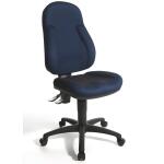 Bürodrehstuhl Wellpoint 10 ohne Armlehnen - blau,...