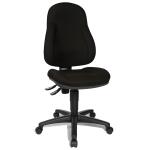 Bürodrehstuhl Wellpoint 10 ohne Armlehnen - schwarz,