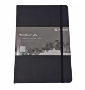Notizbuch A5 Punktraster schwarz DONAU 1345201-01 Hardcover