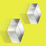 SIGEL BA704 SuperDym-Magnete - silber - Würfel 2 x 1...