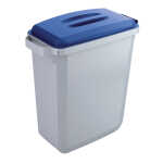 DURABLE Abfallbehälter DURABIN 60L + Deckel - grau/blau
