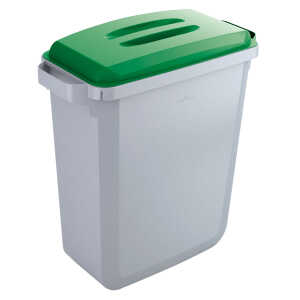 DURABLE Abfallbehälter DURABIN 60L + Deckel - grau/grün