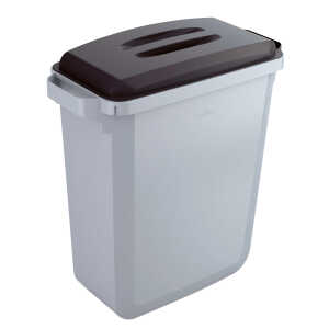 DURABLE Abfallbehälter DURABIN 60L + Deckel - grau/schwarz