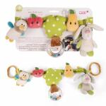 Kinderwagenkette 40cm Hase+Eule NICI 48512 mit 5 Figuren