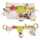 Kinderwagenkette 40cm Hase+Eule NICI 48512 mit 5 Figuren