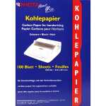 Kohlepapier in der 100 Blatt Mappe, A4, scharz,