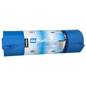 STARPAK Müllsäcke - 120 L, LDPE, blau, 50 Stück