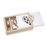 Goldbuch Holzkiste für Fotos und USB-Stick LOVE Holz