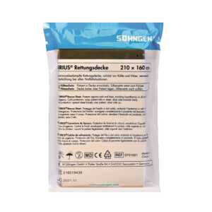 SÖHNGEN Rettungsdecke - 210 x 160 cm, silber-gold