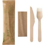 Besteckset Holz "pure" - 50 Sets, Messer,...