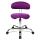 Topstar Drehhocker Sitness 40 mit Lehne - lila, Universalrollen
