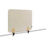 Tischtrennwand akustik Pinboard - 60 x 80 cm, beige, Klammern