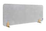 Tischtrennwand akustik Pinboard - 60 x 120 cm, beige, Klammern
