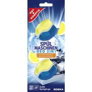 GUT & GÜNSTIG Spülmaschinendeo 2in1 Zitrusfrisch 2 Stück