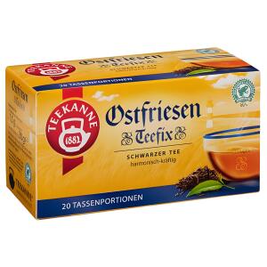 TEEKANNE Schwarztee Ostfriesen Teefix - 20 Beutel à 1,5 g