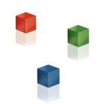 SIGEL BA725 SuperDym-Magnete - blau/rot/grün -...