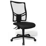 Bürodrehstuhl Net Point 10 ohne Armlehnen - schwarz,